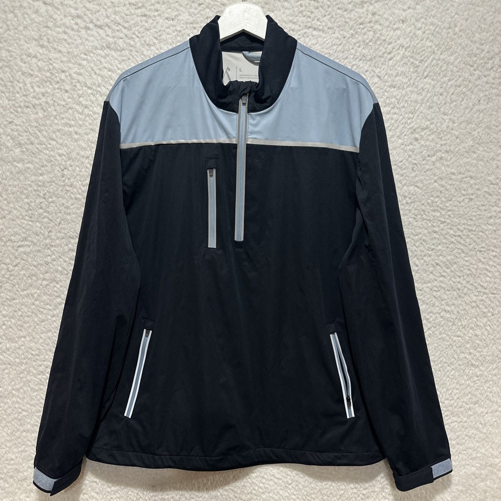 Above The Links Frontier Men's L Pullover Lightweight 1/4 Zip Jacket Pockets