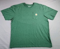 CARHARTT LOOSE FIT HEAVYWEIGHT S/S POCKET T-SHIRT GREEN SIZE XL