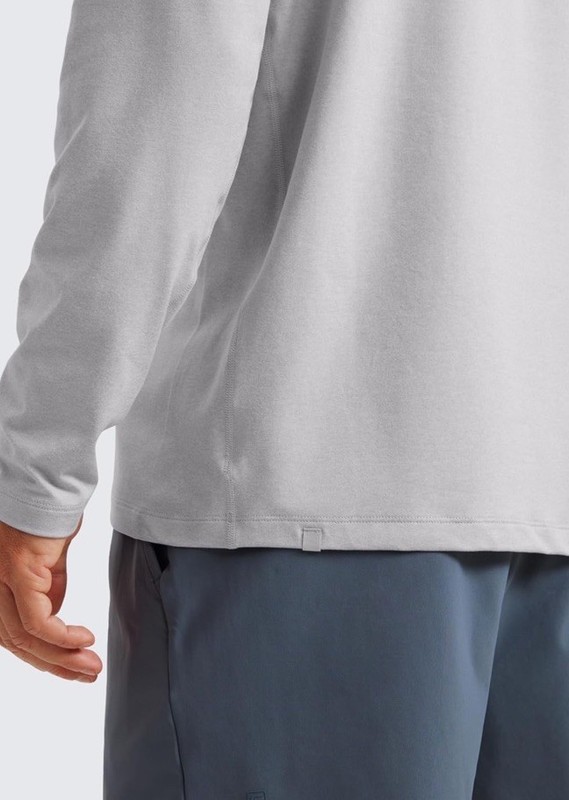 NWOT SOLD OUT Ink Gray Medium CRZ YOGA Cloud Soft Jersey Long Sleeve Shir Men gallery