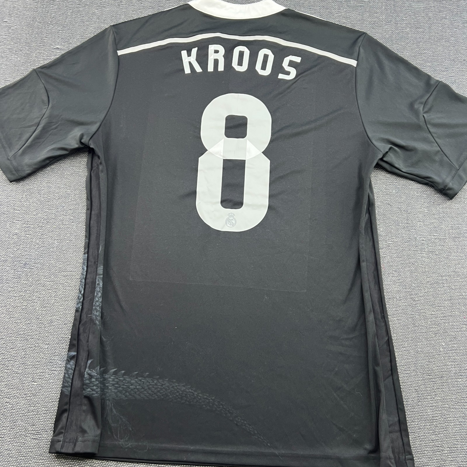 Real Madrid 2014 2015 Third Toni Kroos Football Jersey Large Dragon Yamamoto gallery