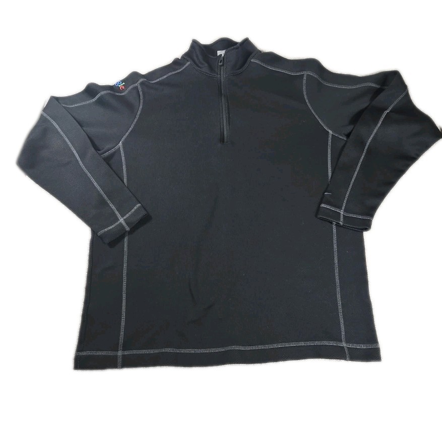 Nike Golf Therma-Fit 1/4 Zip Pullover Black 56323 Google Men's Large