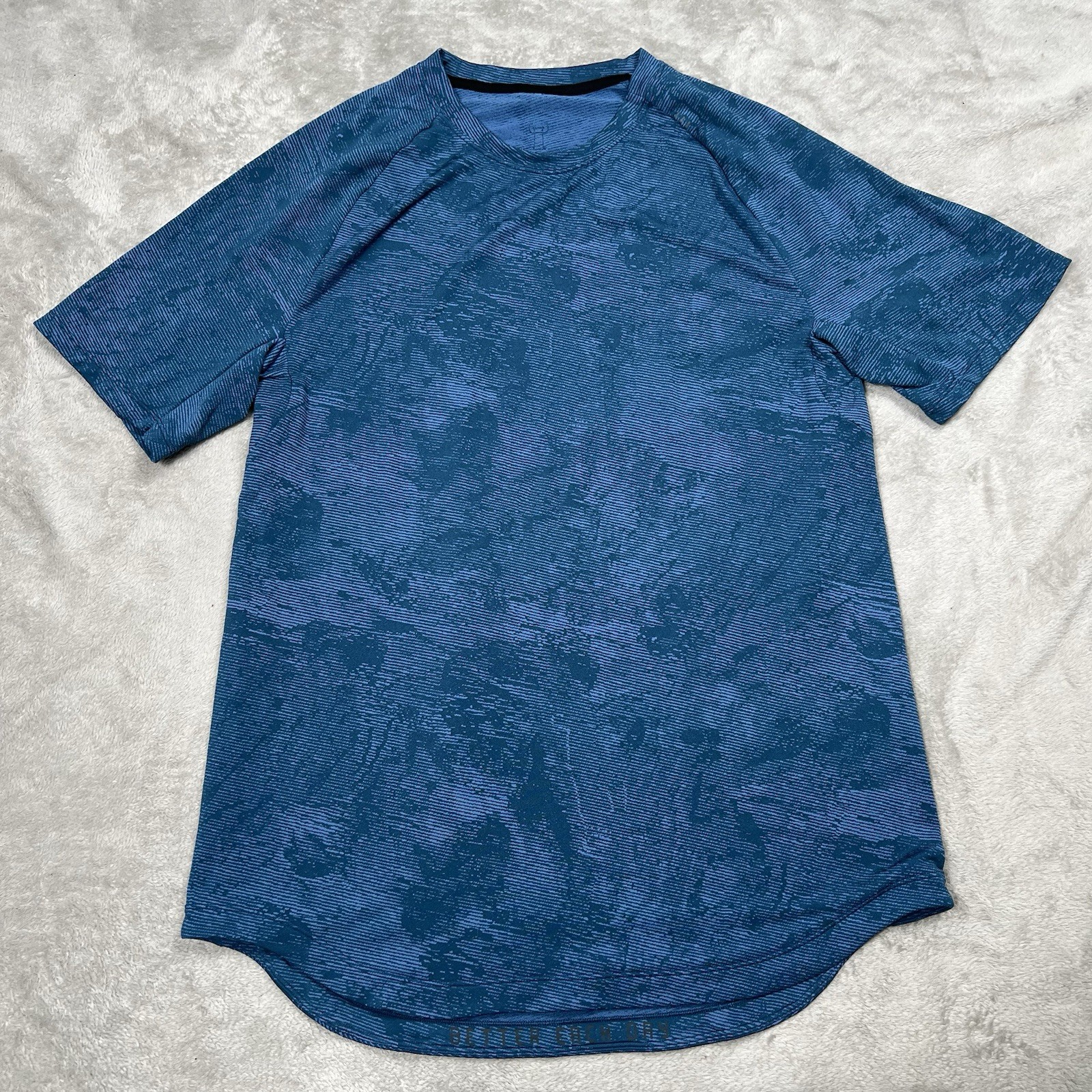 Lululemon Drysense S/S Shirt Mens M Blue Athletic Gym Performance Workout gallery
