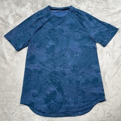 Lululemon Drysense S/S Shirt Mens M Blue Athletic Gym Performance Workout