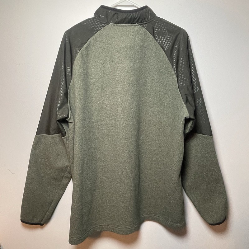Under Armour ColdGear Infrared 1/2 zip Fleece Pullover XL Jacket Green Mens NWOT gallery