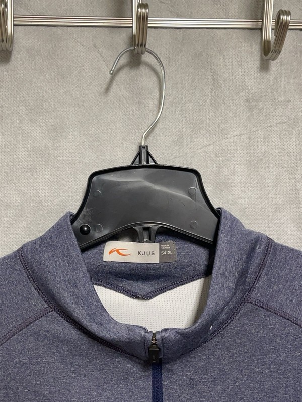 KJUS Pullover Men XL Blue Keano 1/4 Zip Performance Golf Hiking Sweatshirt 54 gallery