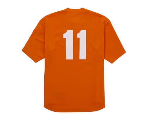 Supreme Shop S Logo Baseball Henley Orange Milan SS26 Size XL - Brand New Sealed gallery