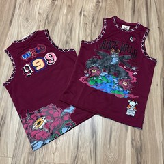 Brand X JUICE WRLD 999 Basketball Jersey Youth Sz M Punk Rap Band Maroon – NWOT