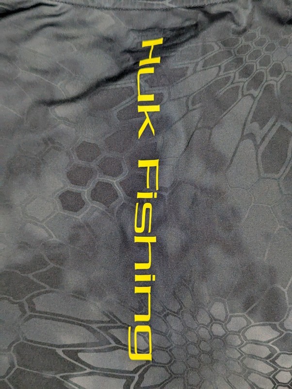 Huk Fishing Shirt Mens XXL Black 1/4 Zip Kryptex Typhon Performance Vented Camo gallery