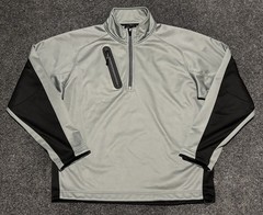 Zero Restriction Pullover Men’s M Gray Black Quarter Zip Tour Series Golf Jacket