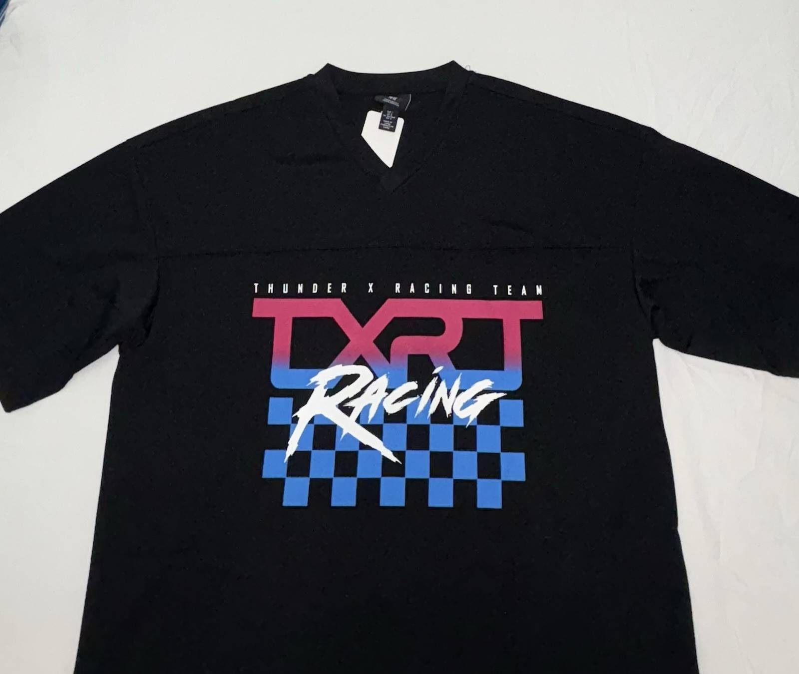 H&M OVERSIZED-FIT TXRT MESH T-SHIRT Size Large gallery