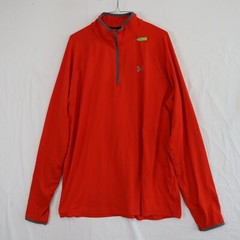Under Armour Run 1/4 Zip Pullover Mens XL All Season Gear Fitted Red Long Sleeve