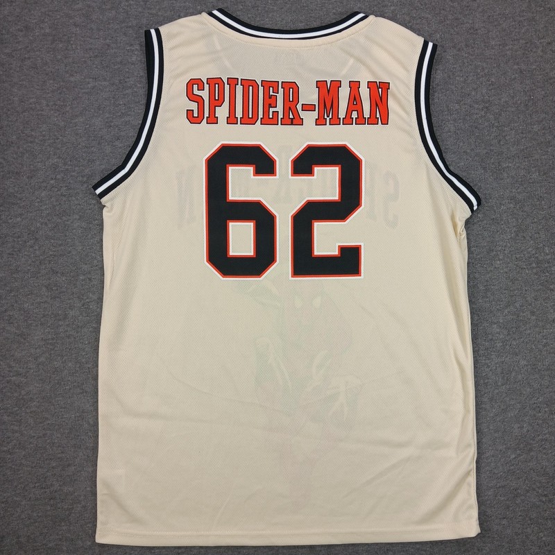 Marvel Spider-Man Shirt Mens Medium Tan Basketball Jersey Tank Top 62 Comics gallery