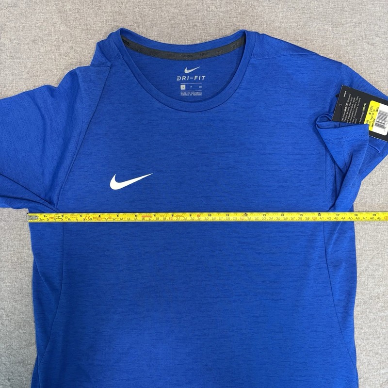 NWT Nike Men's Dri-FIT Training Short Sleeve Shirt Royal Blue Tee S gallery