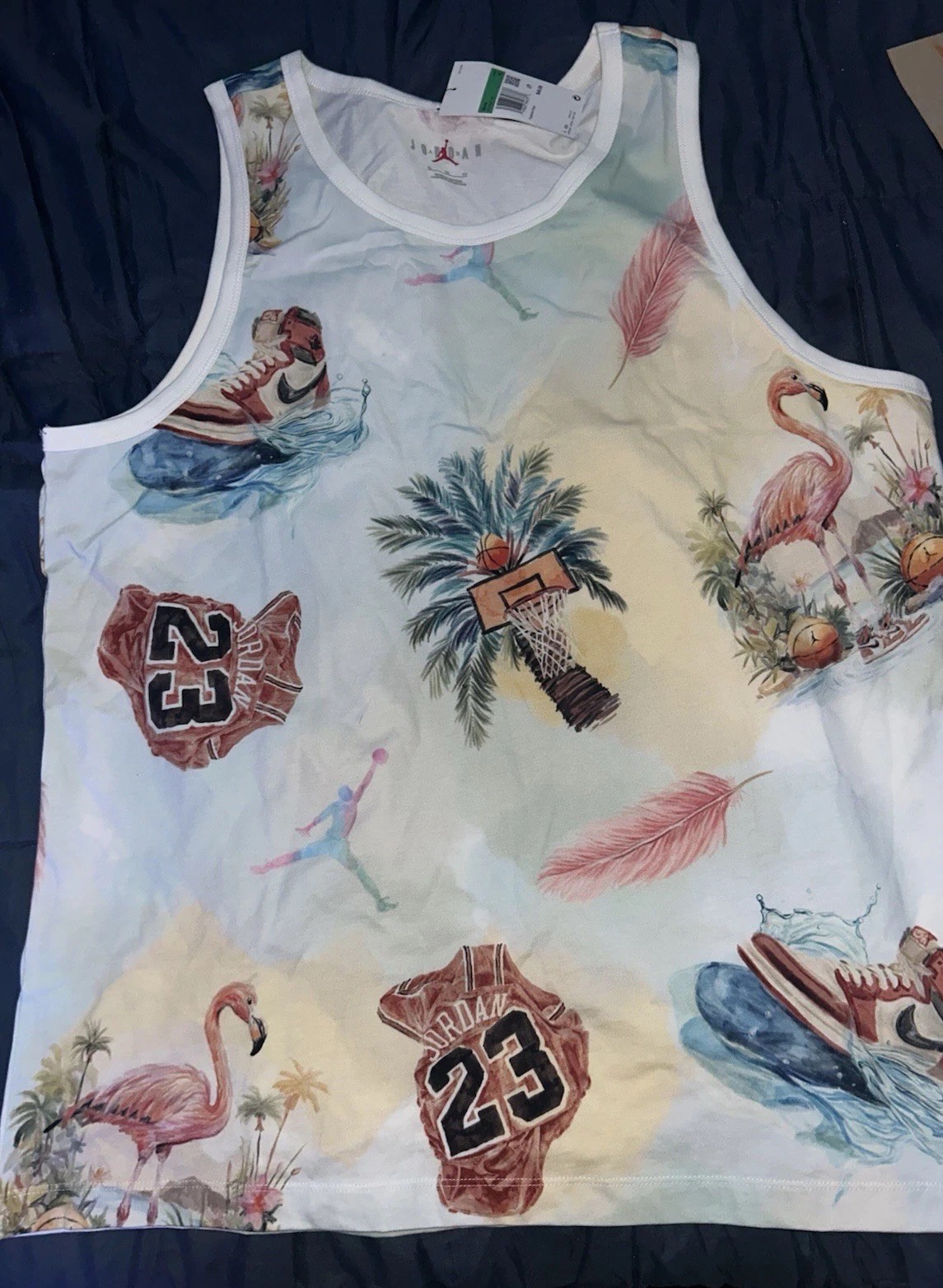 Nike Air Jordan Flight Essentials Flamingo Tank Top Men's Size XL HJ2403-100 gallery