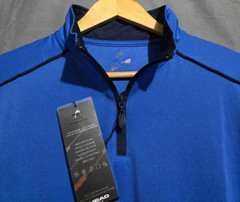 Head Golf Jacket Mens L Harris Strong Blue 1/4 Zip Performance Pullover NEW