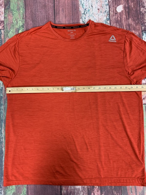 Reebok Dry Fit Red Orange Athletic Short Sleeve T-Shirt Mens Size 3XL gallery