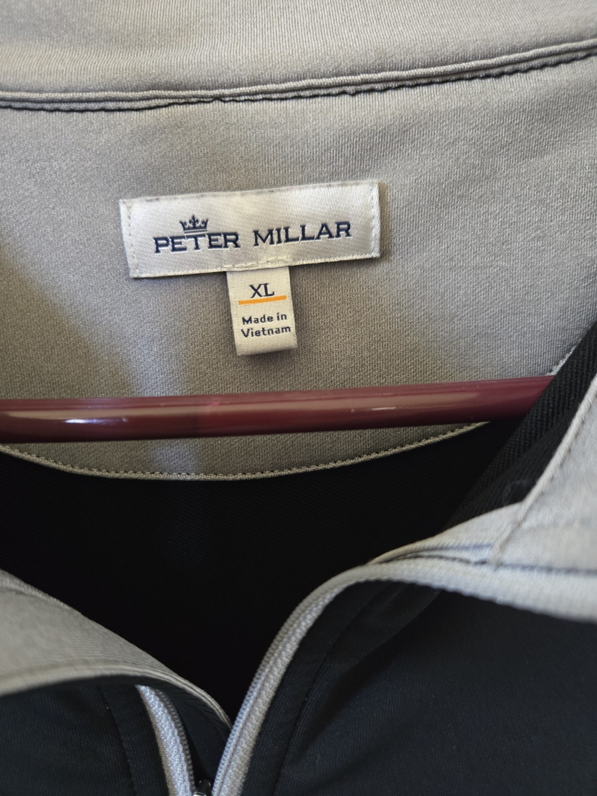 Peter Millar Sport Pullover XL Stanford University Coaching Black Sleeveless gallery