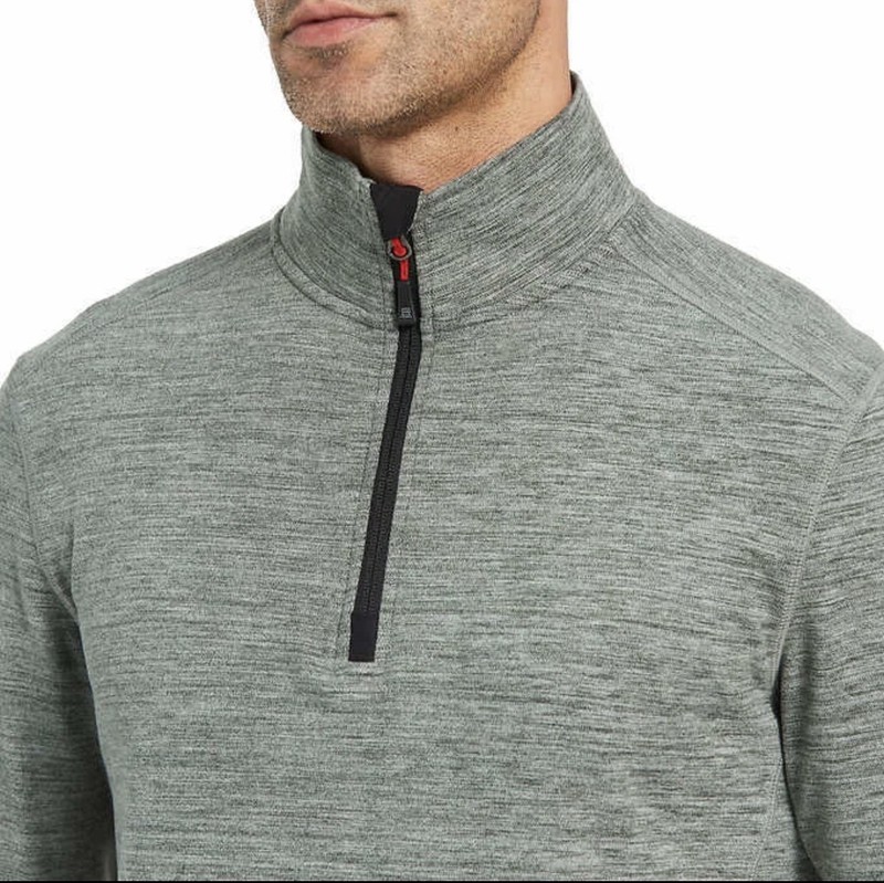Avalanche Men's Quarter Zip Top Pullover Size XL NWOT GREY / OLIVE gallery