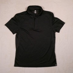 GAIAM Black Polo Shirt Size M 1/4 Zip Golf Activewear Athleisure