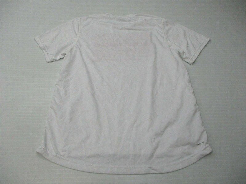 ADIDAS Men's Size M CLIMALITE Training Spanish Soft White Crew Neck Creator Tee gallery