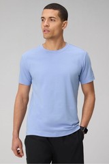 FABLETICS THE 24/7 TEE – BLUE OXFORD – L