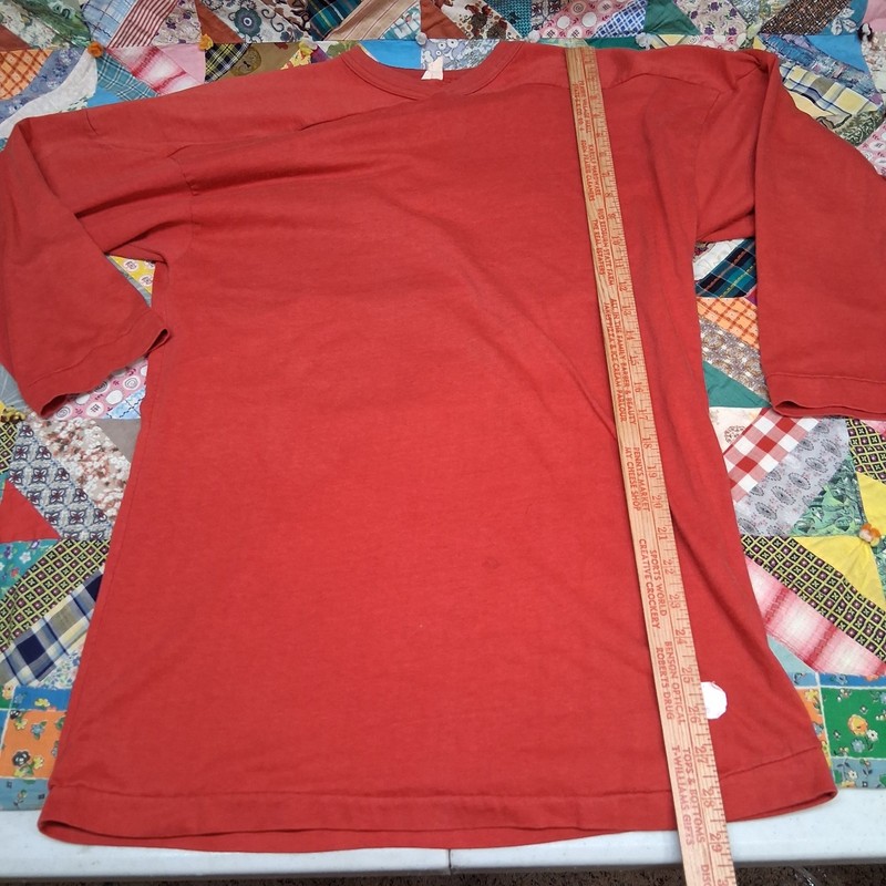 Vintage 70s 80s Blank Football Jersey Size Large Youth XL Mesh Yoke V Neck gallery