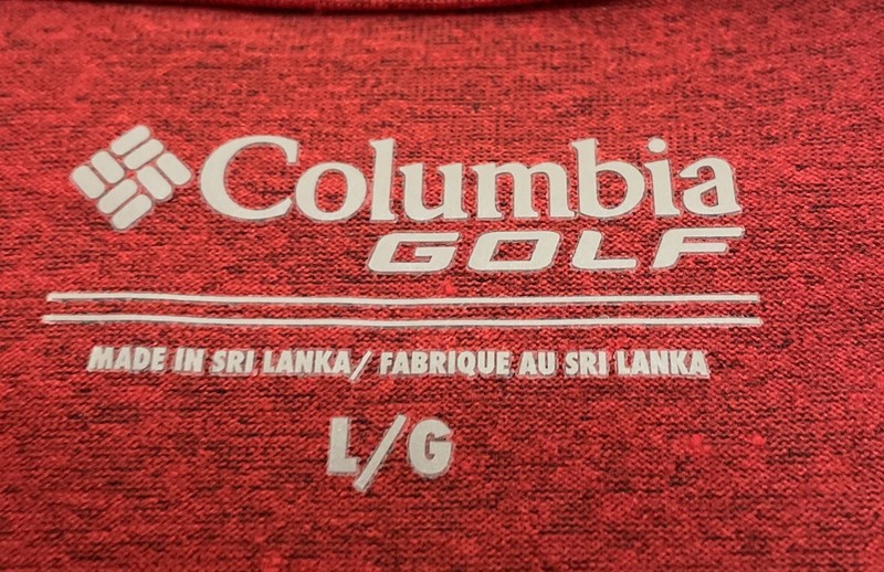 EUC! Columbia Golf Heathered Red Omni-Wick Dynamic 1/4 Zip Pullover Shirt Mens L gallery