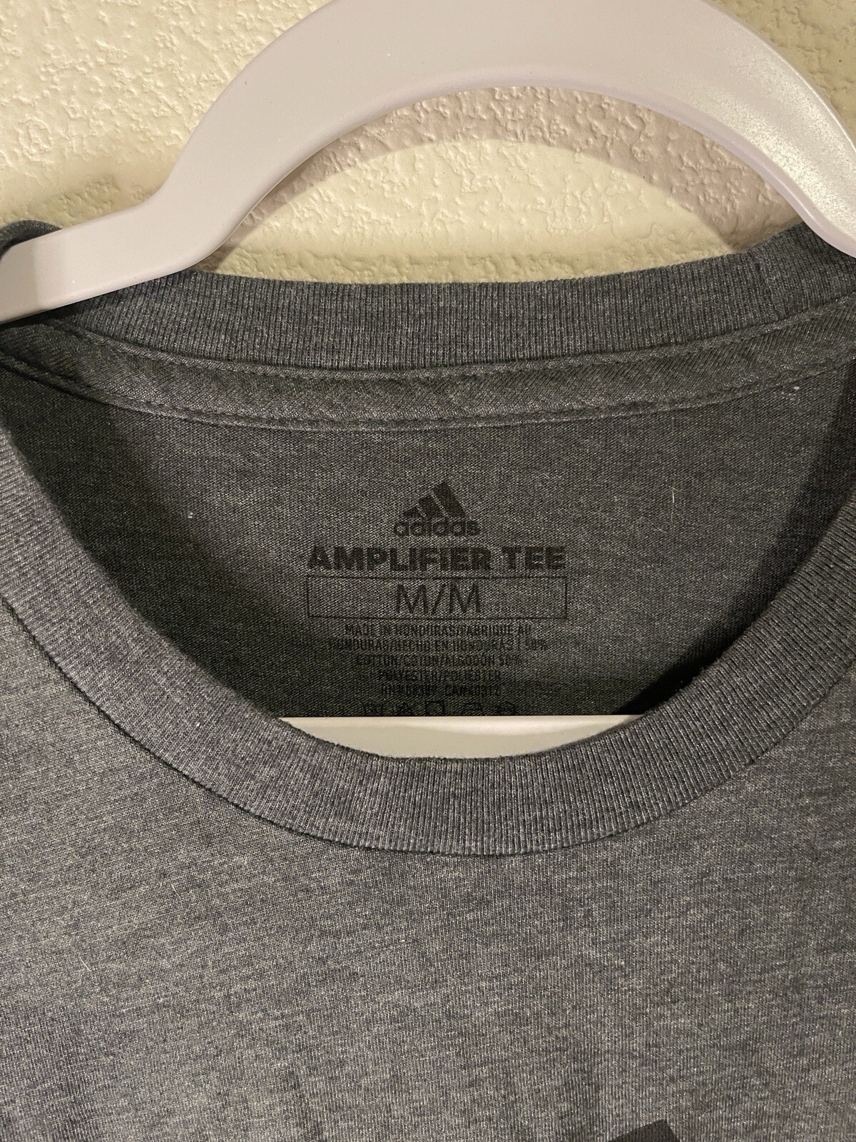 (2) Men’s Adidas Amplifier Long Sleeve Shirts Men's M Black & Grey 🔥 gallery
