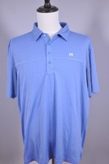 Travis Mathew Performance Polo Shirt Blue Men’s XL