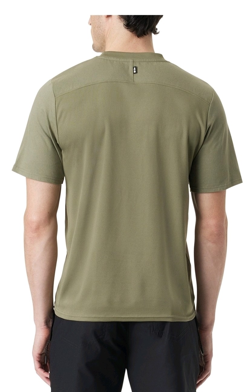 BASS OUTDOOR Mens Pocket Tee Basic T-Shirt Large Green gallery