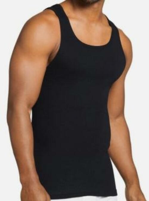 LOT of 6 - 2XL Tanks (2 White Dealworthy, 2 Grey Hanes, 1 Black & 1 Grey Jockey) gallery