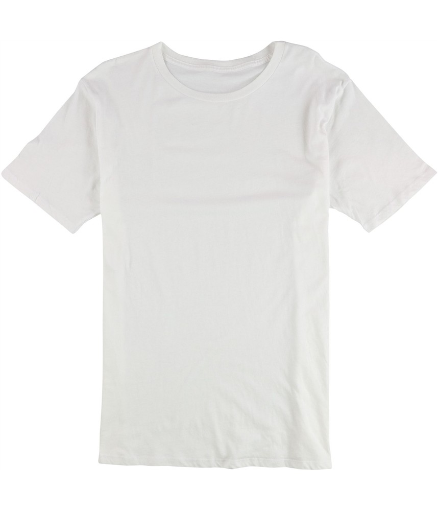 Tags Weekly Mens Solid Basic T-Shirt, White, Small