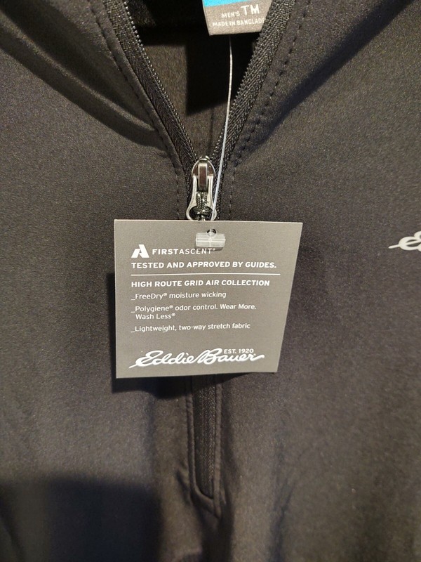 Eddie Bauer Men's Tall Medium High Route Grid Air First Ascent hooded pullover gallery