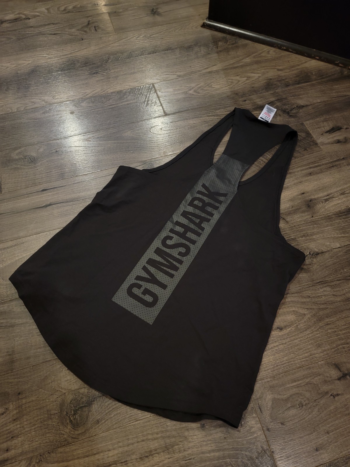 Gymshark Men's Bold Stringer Tank Top - Black Size Medium A1A5X Racerback Style gallery