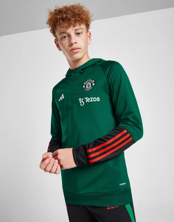 Adidas Premier League Manchester United 2023/24 Raglan Zip Training Top gallery