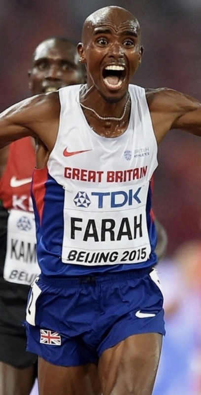 Nike Pro Elite 2015 Team GB Mo Farah Running Singlet Vest Top Pit To Pit 24 Inch gallery