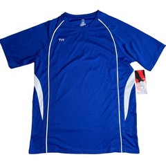 TYR Mens Alliance Tech Tee Tshirt – Textured Royal Blue – Size Small – $34
