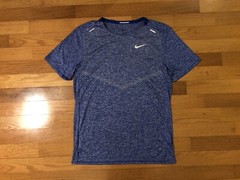 New XXL Nike Dri-FIT Rise 365 Running Division Heather Blue Shirt 3M CZ9184-482