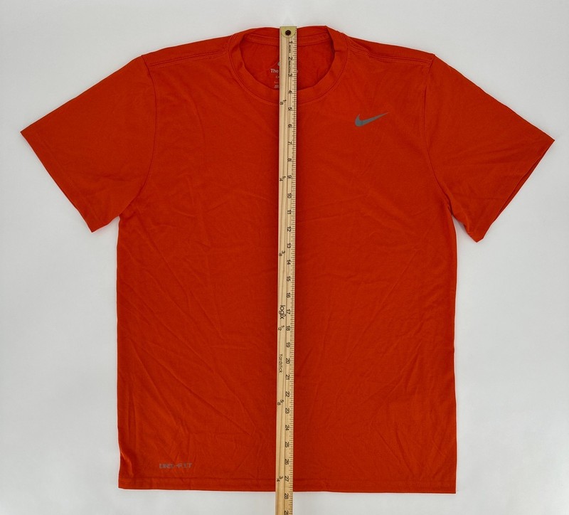 Nike T-Shirt Mens Large Orange Legend Poly Dri-Fit Short Sleeve Retro 727982-888 gallery