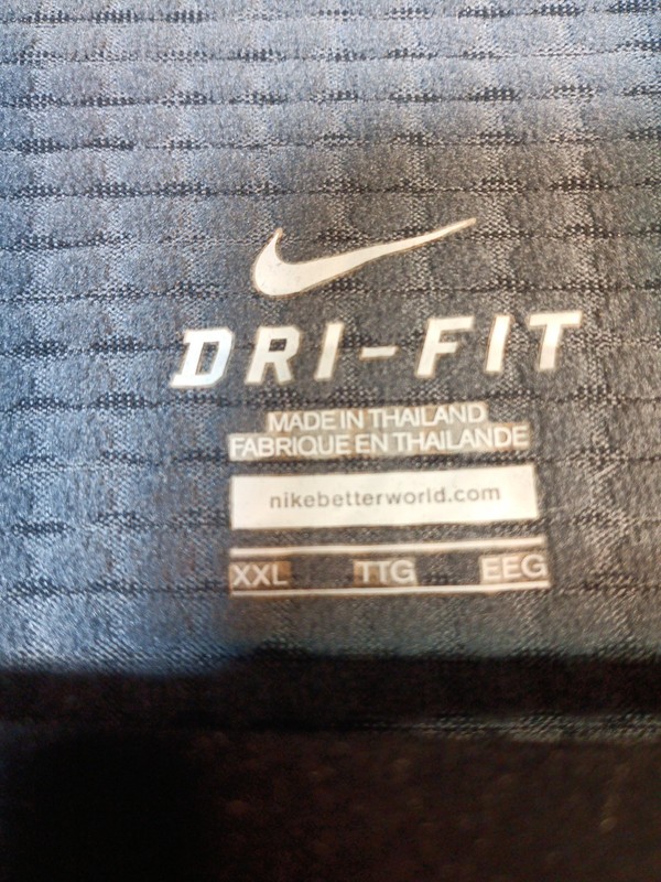 Nike Men’s Grey 1/4 Zip Pullover Size 2XL Dri-Fit With Waffle Lining gallery
