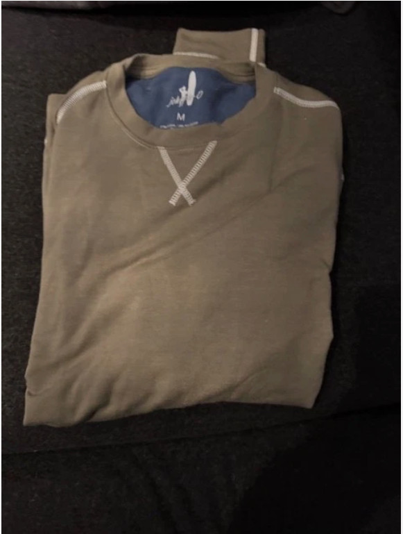 JOHNNIE-O Olive Green Performance Pullover Stretch MEDIUM gallery