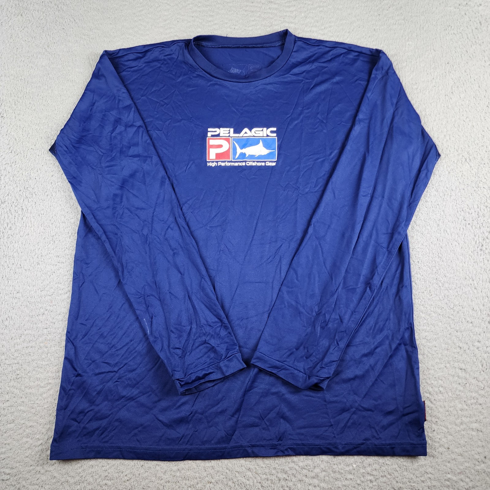 Pelagic Shirt Mens Large Blue Performance Fishing Boating Outdoors Long Sleeve gallery