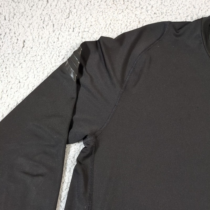 Adidas Shirt Men's XL Black Activewear Aeroready Alphaskin Long Sleeve Tee gallery