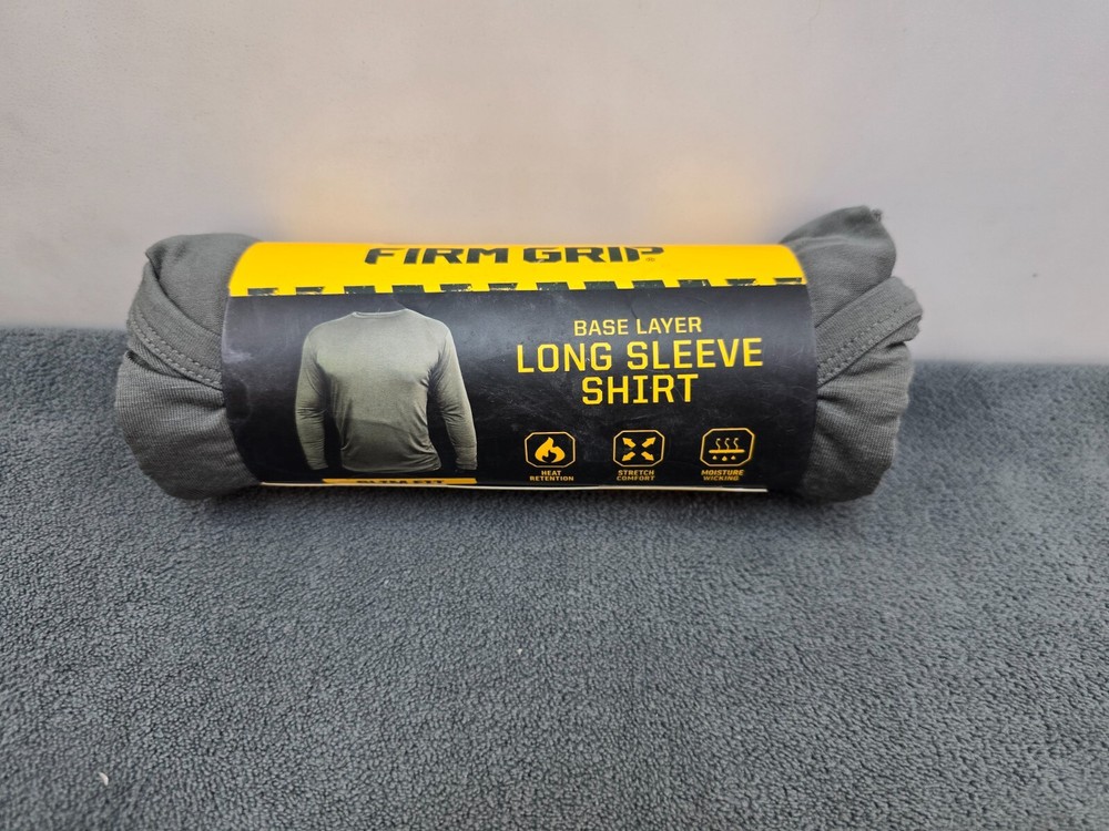 FIRM GRIP Men's Medium Gray Base Layer Shirt ~ Size Medium