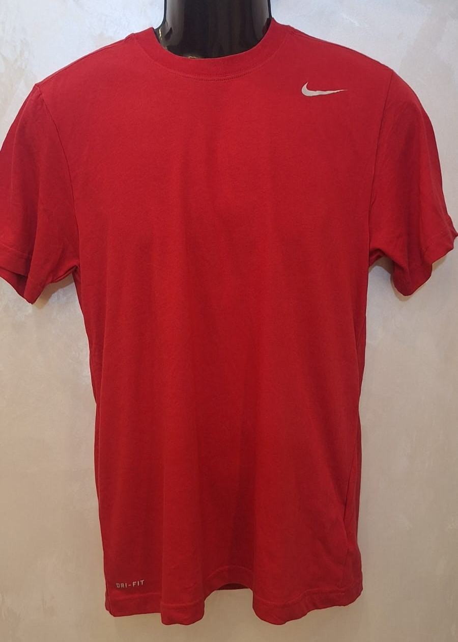 Nike Dri-FIT Red Athletic Training T-Shirt Men's Size Small S Short Sleeve gallery