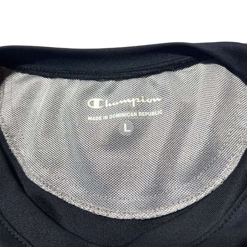 Champion Performance Short Sleeve Activewear Crew Neck Shirt Black Men's Large gallery