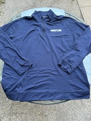 Nike Wrestling Pullover 1/4 Mens Medium XXL Blue Quarter Zip Stretch Long Sleeve