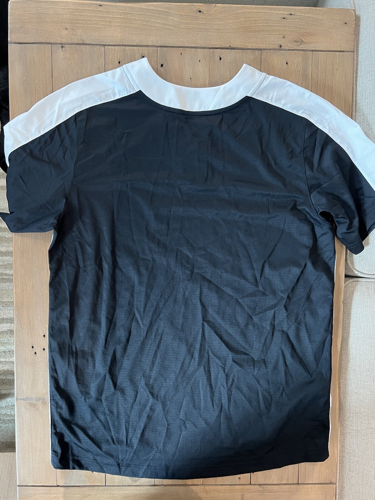 Nike Team Baseball Practice One Button Henley Men's Large Black White BQ5399-012 gallery