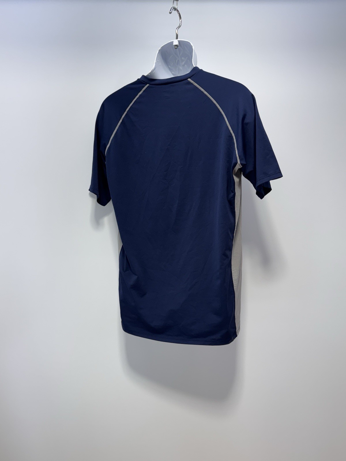 Nike Blue Gray Pro Fit Dry Athletic Short Sleeve Shirt Men’s Size Large L gallery