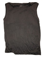 Stafford Men’s Polyester/Spandex Blend Black Muscle Shirt No Tags